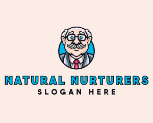 Old Bald Man logo design