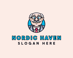 Old Bald Man logo design