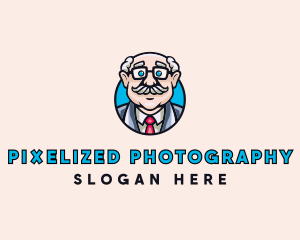 Old Bald Man logo design