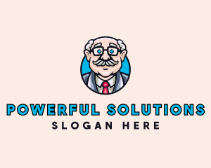 Old Bald Man logo design