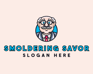 Old Bald Man logo design