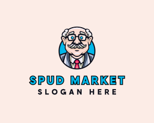 Old Bald Man logo design