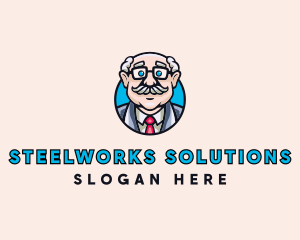 Old Bald Man logo design