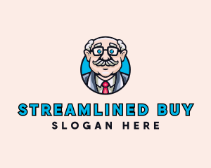 Old Bald Man logo design