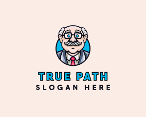 Old Bald Man logo design