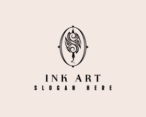 Tribal Tattoo Pen logo design