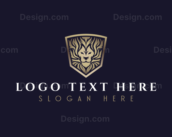 Luxury Lion Crest Logo