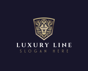 Luxury Lion Crest logo design