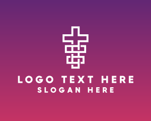 Symbolic - Worship Religion Cross logo design