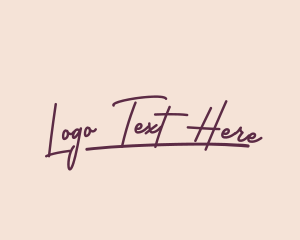 Luxe Handwritten Signature logo