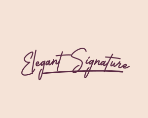 Luxe Handwritten Signature logo design