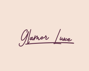 Luxe Handwritten Signature logo design