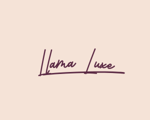 Luxe Handwritten Signature logo design