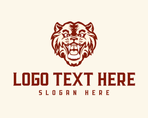 Roaring Tiger Mascot logo