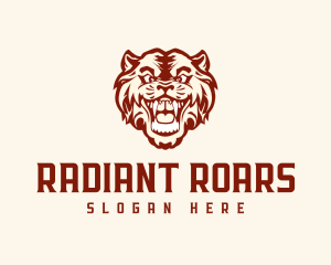 Roaring Tiger Mascot logo design