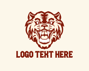 Roaring Fierce Tiger  logo