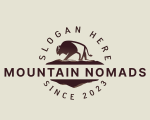 Buffalo Mountain Bison logo design