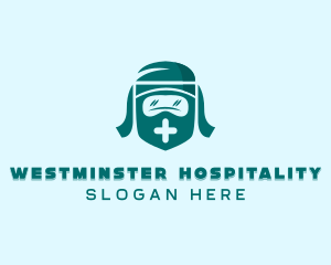 Healthcare Face Shield logo design