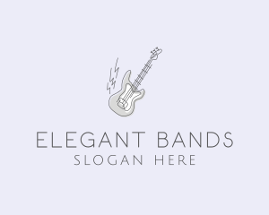 Electric Guitar Rock logo design