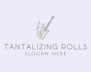 Electric Guitar Rock logo design