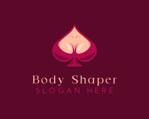 Erotic Woman Spade logo design