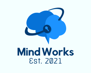 Mind Cloud Security logo design