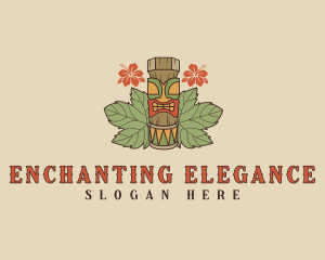 Hawaiian Tiki Totem Logo