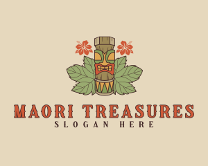 Hawaiian Tiki Totem logo