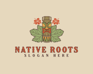 Hawaiian Tiki Totem logo design