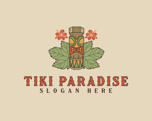 Hawaiian Tiki Totem logo