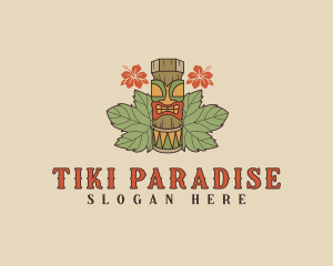 Hawaiian Tiki Totem logo design