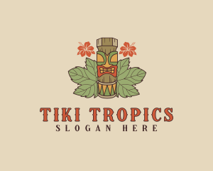 Hawaiian Tiki Totem logo design