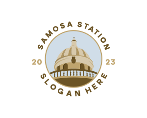 Indian Temple Tourism Landmark logo