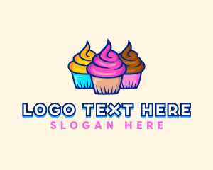 Food Dessert Cupcake logo