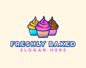 Food Dessert Cupcake logo design