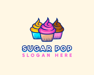 Food Dessert Cupcake logo design