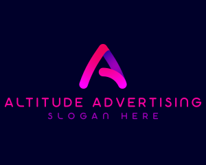 Studio Advertising Letter A logo design