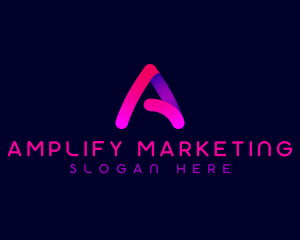 Studio Advertising Letter A logo