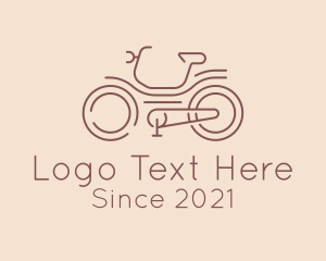 Bicycle Racer Line Art logo