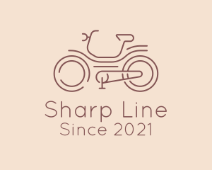 Bicycle Racer Line Art logo design