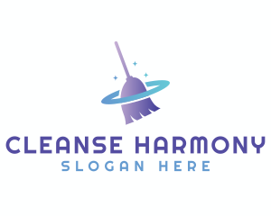 Janitorial Cleaning Broom logo