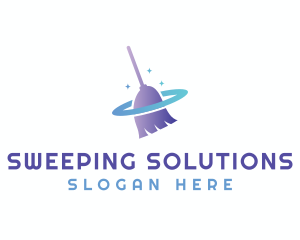 Janitorial Cleaning Broom logo