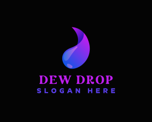 Water Drop Liquid logo design