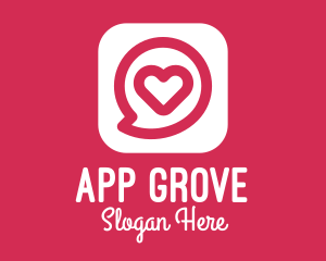 Heart Chat App logo