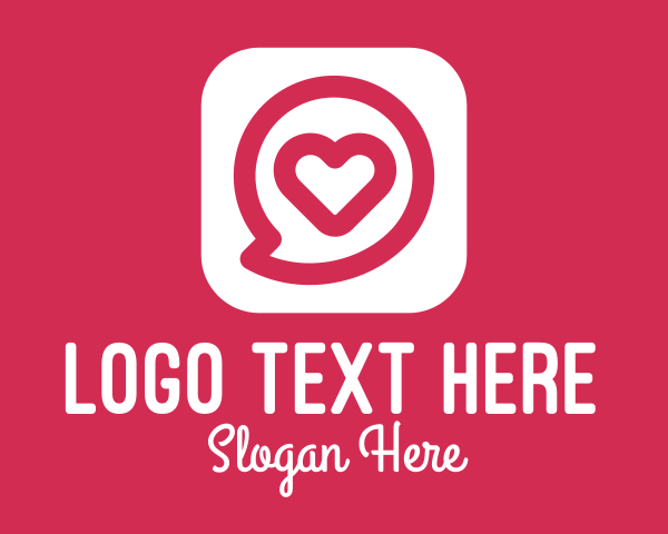Heart Chat App logo
