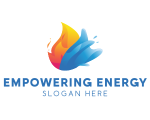 Fire Water Energy logo design