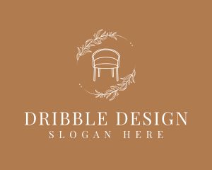 Floral Furniture Chair Design logo design