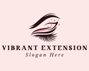 Aesthetic Eyeshadow Eyelash logo design