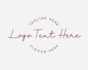 Classy Minimalist Script logo