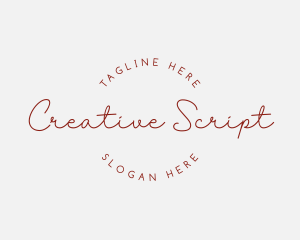 Classy Minimalist Script logo design